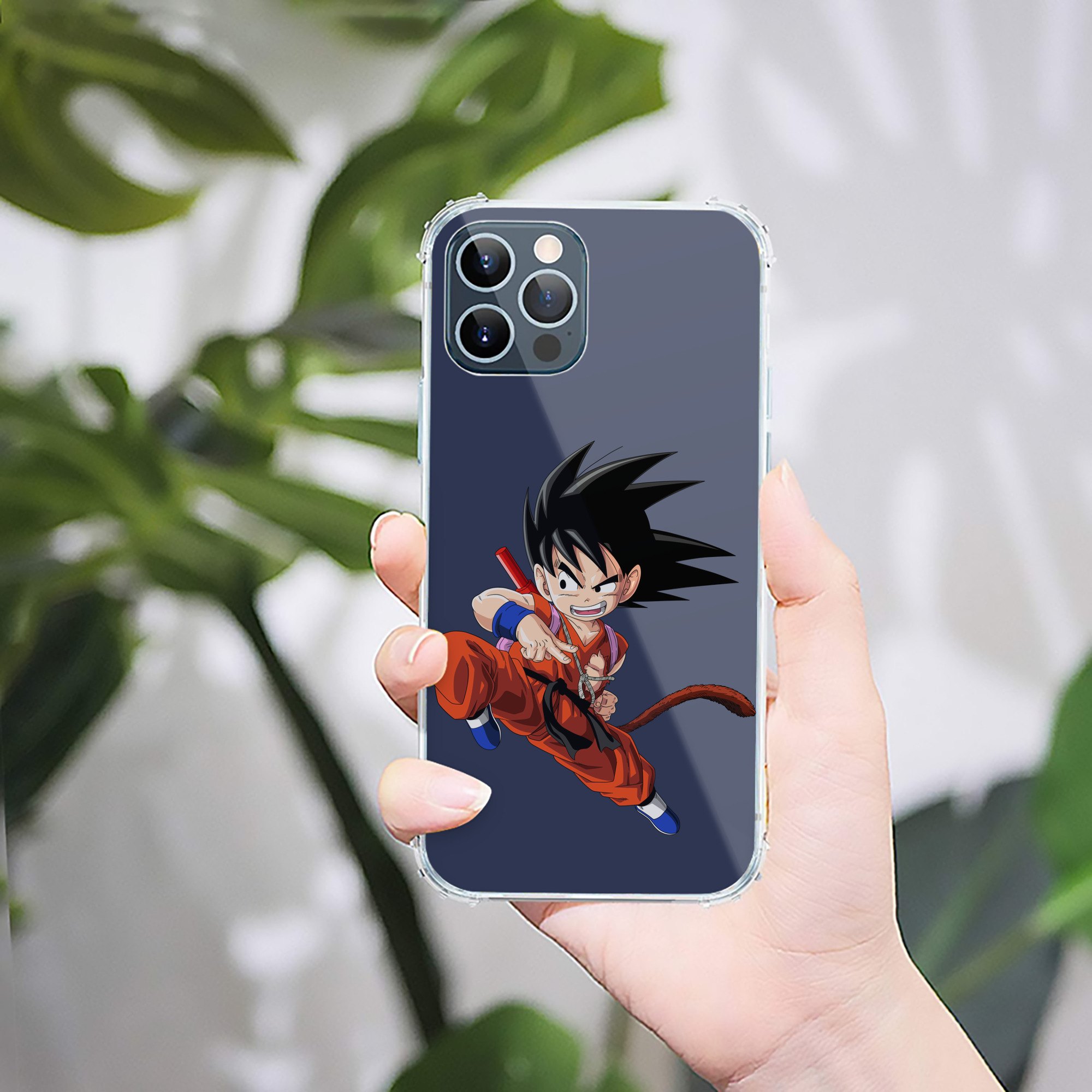 （画像用） ドラゴンボール 孫悟空（そん ごくう）Son Goku カカロット DRAGON BALL Kakarotto 【iPhone 12シリーズ対応】透明スマホケース（クリアソフトケース）